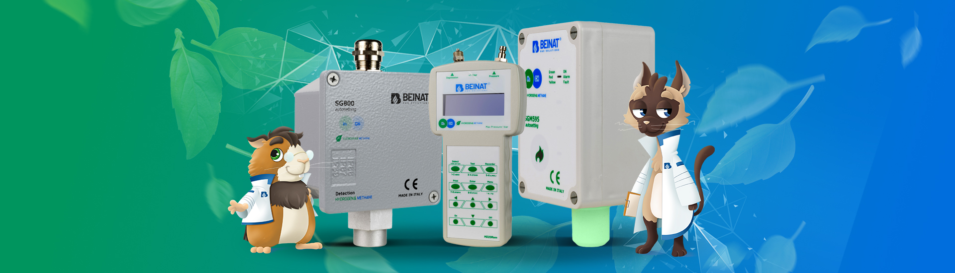 Beinat présente de nouvelles sondes et détecteurs de gaz verts